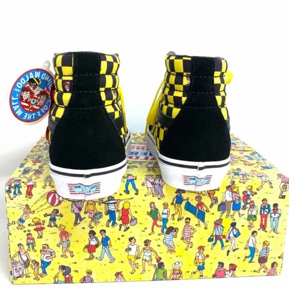 💖MEGA SALE💖VANS x Where's Waldo Sk8-Hi Checker VN0A32QG4UE Men's High Suede - Picture 6 of 9